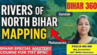 *All Rivers of North Bihar* with Mapping + Mnemonic I BIHAR SPECIAL COURSE  #biharspecial #bpsc