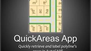 QuickAreas app: Automatically label polyline's area in AutoCAD!