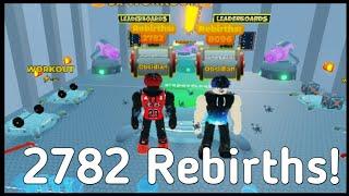 2782 rebirths in roblox strongman simulator!