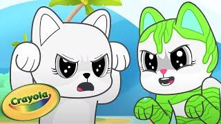 Revenge of the Sea!  Crayola Scribble Scrubbie Pets | Cartoons for Kids