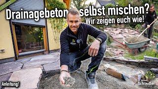 Drainagebeton selbst mischen? Wir zeigen euch wie das geht! Anleitung / DIY