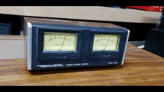 Realistic APM-100 Stereo Audio Power VU Meter - Quick Demo