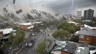 Now Victoria, Australia is in ruins! Destructive storms blow the roofs off houses