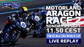 FIM R3 bLU cRU World Cup Live Replay - Round 6 Race 2 Motorland Aragon