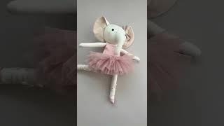 Make a ballerina elephant with my cute and easy sewing patterns 