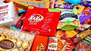 New Kit kat thins M&M's candy milka chocolate bars cookies and #snackopening