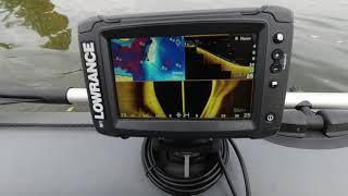 ЭХОЛОТ LOWRANCE ELITE TI2 7^^ Установка на лодку ПВХ,