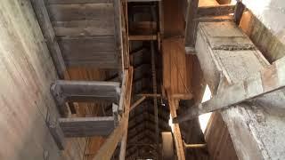 Wooden Grainery, Cup Elevator, Storing Soybeans after Harvest