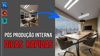 Pós Produção | Render - Cena Interna | Dicas | Photoshop