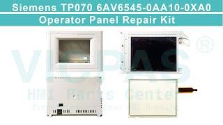 6AV6545-0AA10-0XA0 Siemens TP070 touchscreen lcd with outer housing cover repair parts