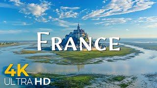 France 4K Amazing Aerial Film - Journey Through Mountains, Beaches, and Countryside - Video 4K HDR