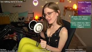 [Live ASMR] Leggings Scratching, Cork Tapping, Dryer Sheets, Lotion Hand Massage, & More!
