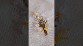 mini hand embroidery flower design | for all over embroidery #nisshash #indianinvitations #creative