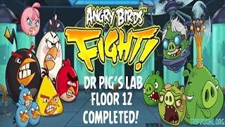 Angry Birds Fight Dr Pig's Lab Floor 12 Completed!