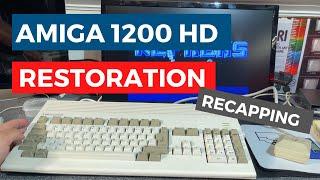 Commodore Amiga A1200 HD restoration and recapping