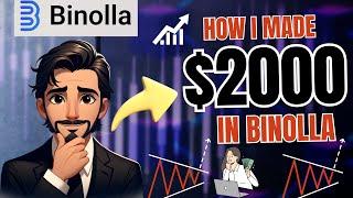 Binolla Live Trading with $2,000 profit || Price Action & Candlestick with Indicator || Ly Trader