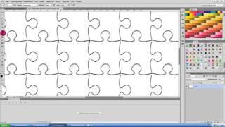 Уроки фотошоп как из фото сделать пазлы часть 1