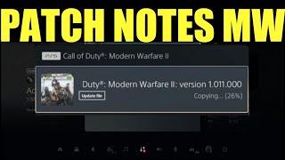 Modern warfare 2 Update 1.011 Patch Notes (November 22) - Mw2