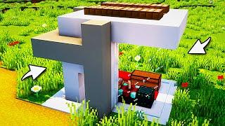 Small Modern House in Minecraft: Timelapse