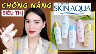 [REVIEW] Kem chống nắng GIÁ RẺ SIÊU THỊ Sunplay Skin Aqua | [Video có Affiliate Marketing]