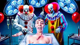 ZWEI HORROR CLOWNS wollen mich im KRANKENHAUS OPERIEREN... 