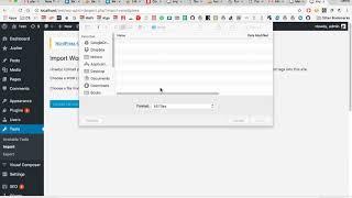 How To Import Templates Using WordPress Importer