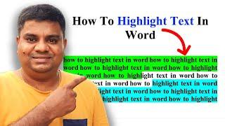 How To Highlight Text In Word ( Microsoft )