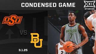 Oklahoma State vs. Baylor Condensed Game | 2024-25 Big 12 Men's Basketball