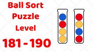 Ball Sort Puzzle Level 181-190 Walkthrough