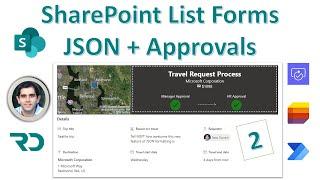 SharePoint List Form Formatting with JSON & flow approvals (2)