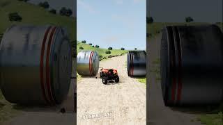 Cars & MonsterTruck vs Chained Hydraulic Crush - BeamNG.Drive