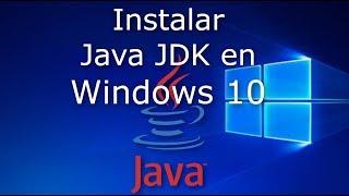 Instalar Java  JDK en Windows 10 ️