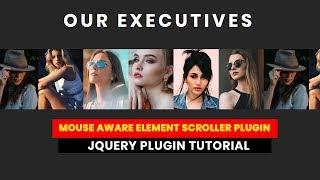 Mouse-aware Element Scroller plugin tutorial | JQuery Plugin Tutorial