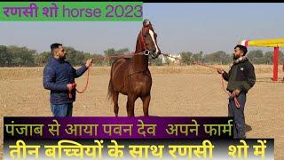 Ransi horse show 2023 ll पंजाब से आया पवन देव अपने फार्म की तीन बच्चियों के साथ रणसी शो में