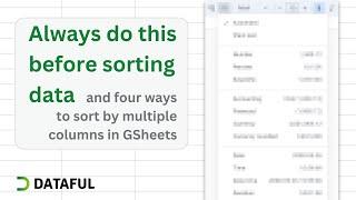 4 Ways to Sort Data in Google Sheets by Multiple Columns (2024)