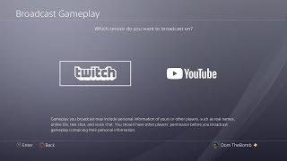 "How to stream on Youtube and Twitch on the PS4" - How to Broadcast on the PS4 Twitch and Youtube!