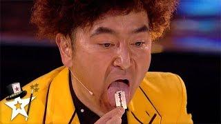 Crazy Magician Likes To Eat RAZOR BLADES! | Magician's Got Talent