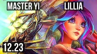 MASTER YI vs LILLIA (JNG) | 6 solo kills, 600+ games, 21/4/7, Godlike | EUW Diamond | 12.23