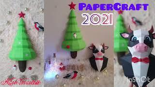 DIY / Ёлочка из бумаги / символ года 2021 / Christmas tree /papercraft