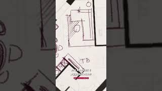 Разбор планировки кухни-гостиной очень сложной формы. Как сделать все максимально удобно?