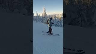 Arrived in best ski resort in Russia. Alpine skiing in Siberia