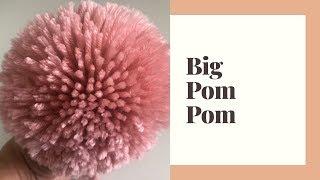 HOW TO MAKE A POMPOM USING A CARDBOARD / 2 WAYS / 6 INCHES