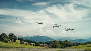 Auterion powered drones fly in formation