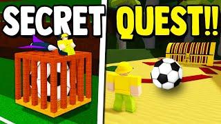 SECRET SOCCER QUEST!! (+3,000 Gold?!) | Build a Boat for Treasure ROBLOX