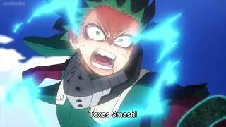 Deku vs Tomura Shigaraki Deku uses Texas Smash My Hero Academia Season 6 Episode 9 Full Scene