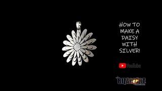 DIY Gerbera White Daisy Necklace with Silver: Simple Silversmithing Project for Beginners