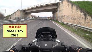 test ride 2025 YAMAHA NMAX 125 plus top speed