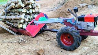 RC Tractor Go To Build a bridge to transport cassava plants | RC DIY Tractor |