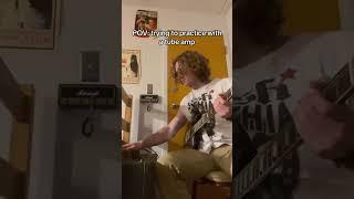 Trying To Practice With A Tube Amp Be Like: #guitarist #tubeamp #electricguitar