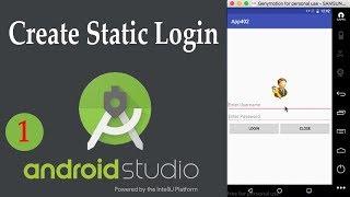 Learn Android Studio Speak Khmer | 01. How to Create Static Login in Android Studio